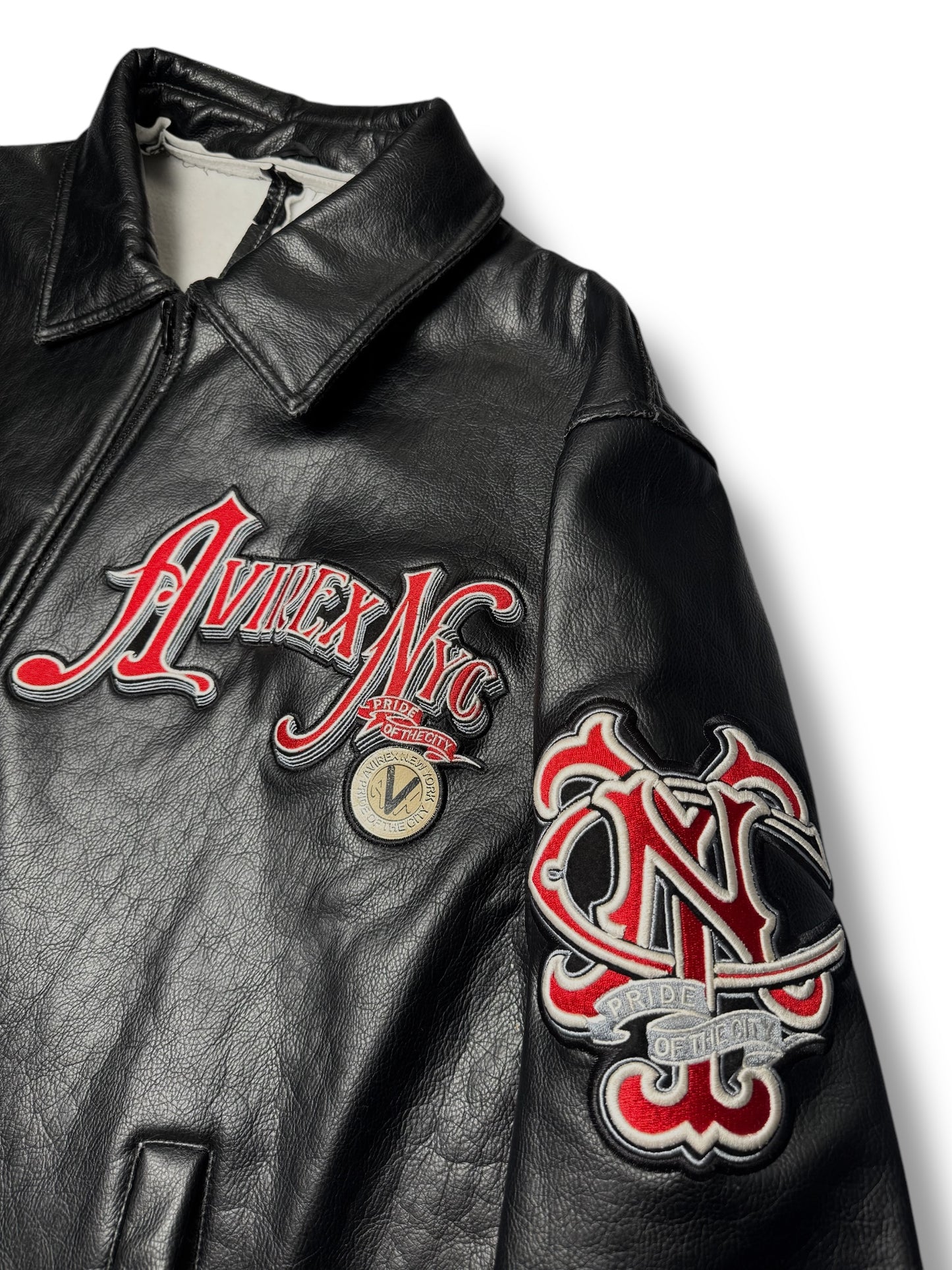 Avirex Varsity Leather Jacket (4XL)